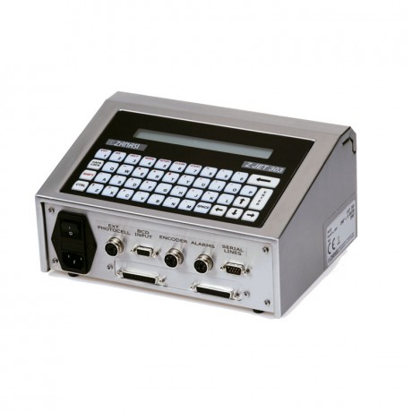 Consola Zanasi Z303 impresora industrial por chorro de tinta Inkjet. Conexiones y puertos