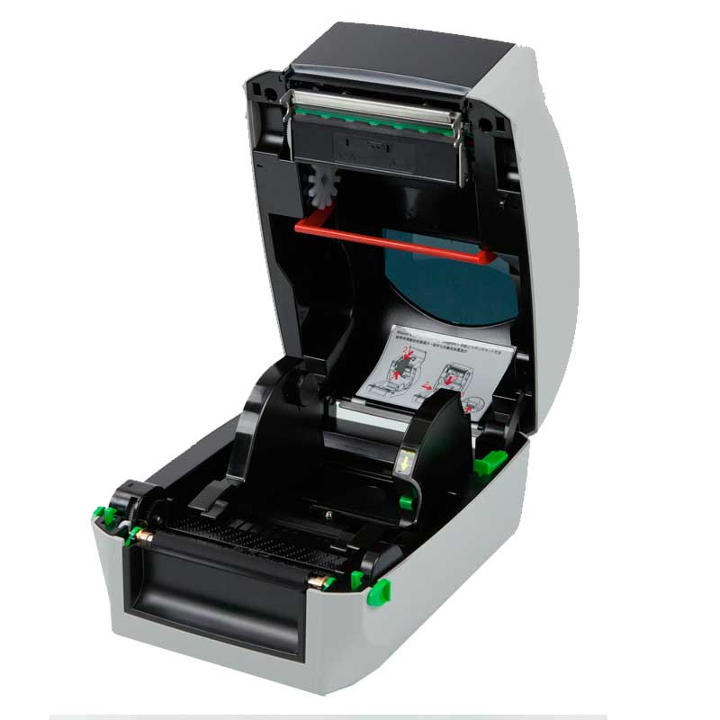 Interior impresora etiquetas CAB Mach2
