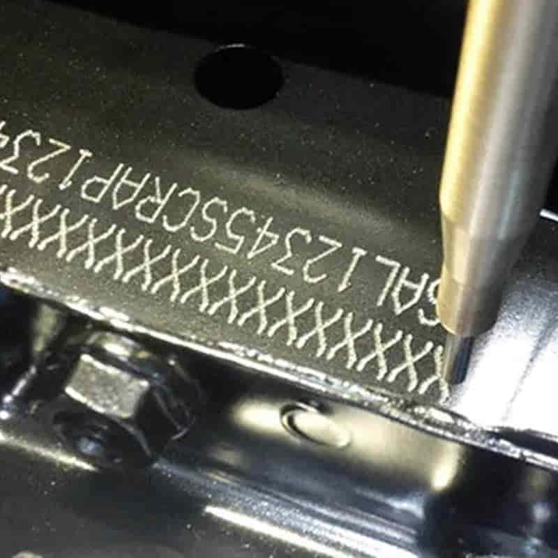 Marcado VIN por micropercusión Pryor