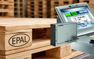 Zanasi 640 Plus E-Jet para marcaje de palets con certificado Epal