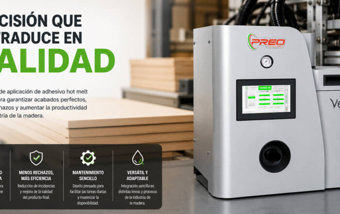 Fusor Preo para aplicación de adhesivo en el sector madera